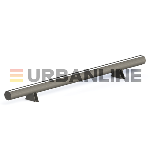 Колесоотбойник металлический URBANLINE ( L-1500мм, h-130мм; труба 76х3) прямой на кронштейнах 