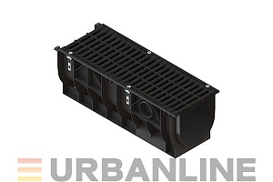 Лоток PolyMax Basic ЛВ-30.39.36-ПП пластиковый с решеткой щелевой чугунной ВЧ кл.С250