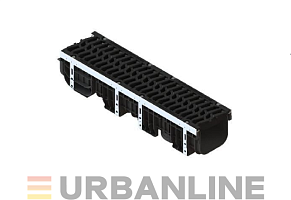 Лоток PolyMax Drive ЛВ-20.26.20-ПП пластиковый с решеткой щелевой чугунной ВЧ кл.D400 (к-т)